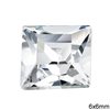 Square Rhinestone 6x6mm Crystal