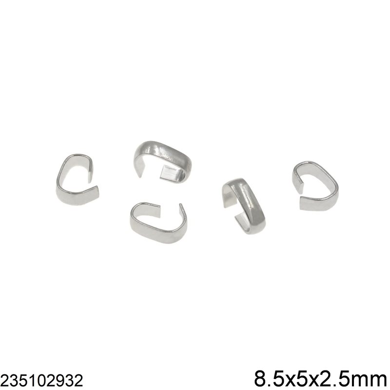 Brass Oval Hook Ring 8.5x5x2.5mm