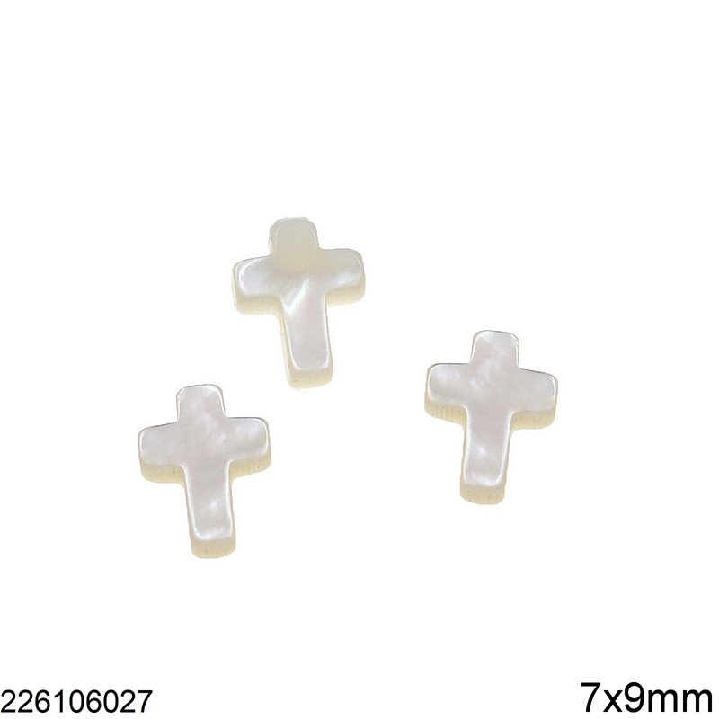 Shell Cross 7x9mm (Not Drilled)