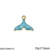 Casting Pendant Tail with Enamel 15-16mm