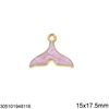 Casting Pendant Tail with Enamel 15-16mm