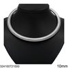 Stainless Steel Collar Necklace Open 10mm
