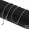 Stainless Steel Snake Chain 1.5mm