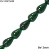 Jade Pearshape Beads 9x13mm