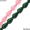 Χάνδρες Jade Δάκρυ 9x13mm