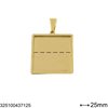 Stainless Steel Square Cup Pendant 20-30mm