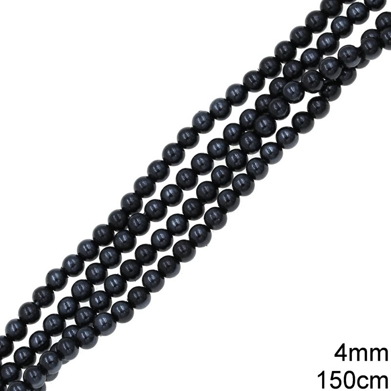 Plastic Pearl A 4mm, 150cm Dark Grey