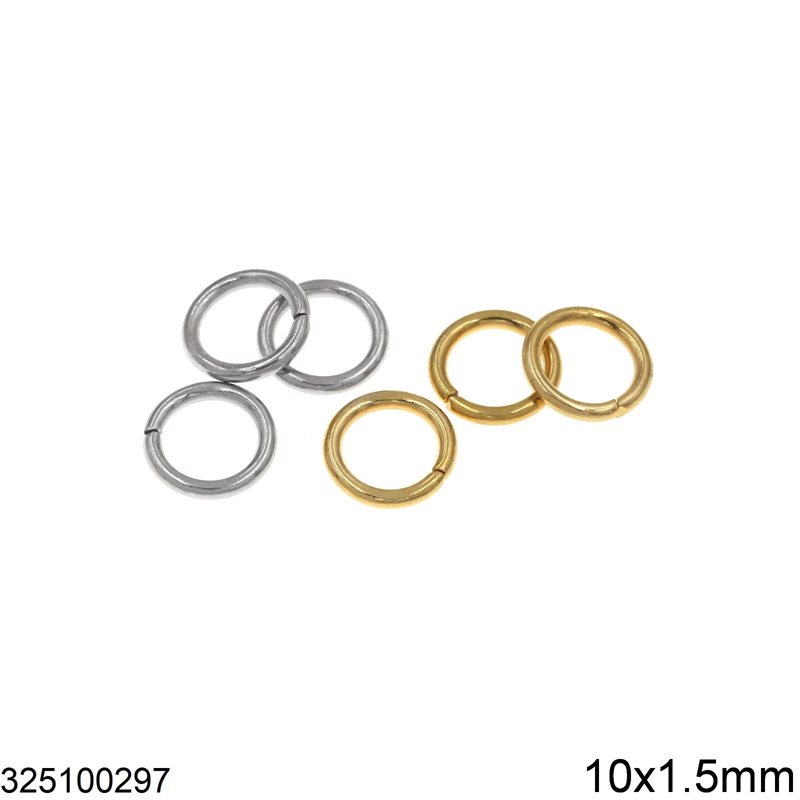 Stainless Steel Jump Ring 10x1.5mm