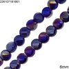 Glass Bead Faceted Disk 6mm