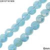 Glass Bead Faceted Disk 6mm