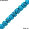 Semi Precious Stone Rondelle Beads 6x8mm
