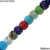Semi Precious Stone Rondelle Beads 6x8mm