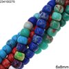 Semi Precious Stone Rondelle Beads 6x8mm
