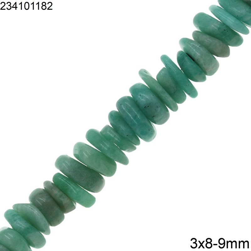 Amazonite Chips Beads 3x8-9mm