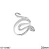 Silver 925 Ring Snake 35mm