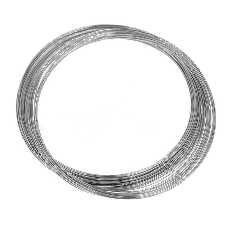 Stainless Steel Memory Necklace Round Wire 0.8mm, 43cm