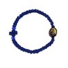 Waxed Prayer Rope Bracelet 3.5mm with Oval Wooden Bead Icon