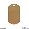 Stainless Steel Pendant Tag 50x28mm
