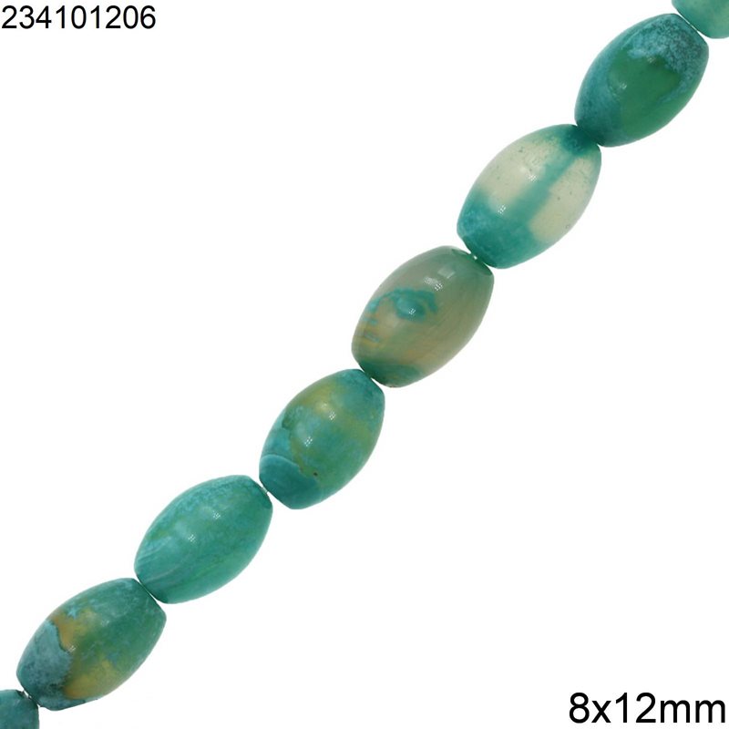 Agate Oval Beads 8x12mm