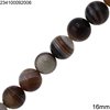 Agate Beads with Stripes 16mm