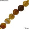 Agate Beads with Stripes 16mm