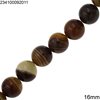 Agate Beads with Stripes 16mm