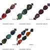 Agate Oval Flat Beads 25-40mm