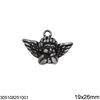 Stainless Steel Pendant Angel 19x26mm