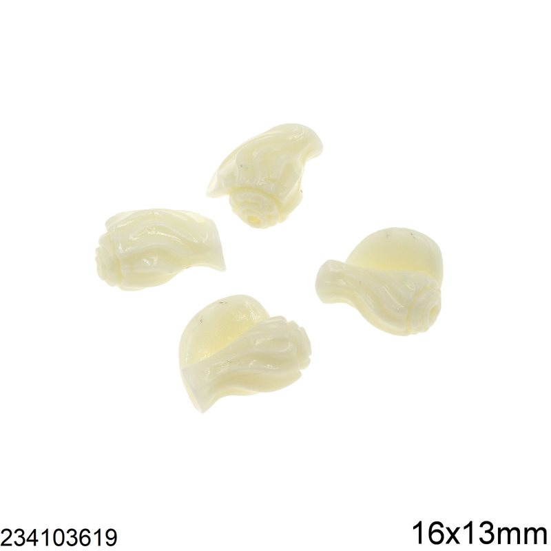 Pasta Bead Shell 16x13mm