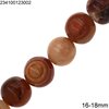 Χάνδρες Αχάτης Στρογγυλές 12-18mm με Τρύπα 2mm