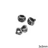 Silver 925 Tube Beads 3x3mm