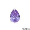 Μενταγιόν Ζιργκόν Δάκρυ 13x18mm
