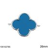 Silver 925 Spacer 925 Cross with Turquoise 26mm