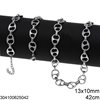 Stainless Steel Anchor Chain Soda Tab 13x10mm
