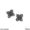 Silver 925 Bead Cross 12mm
