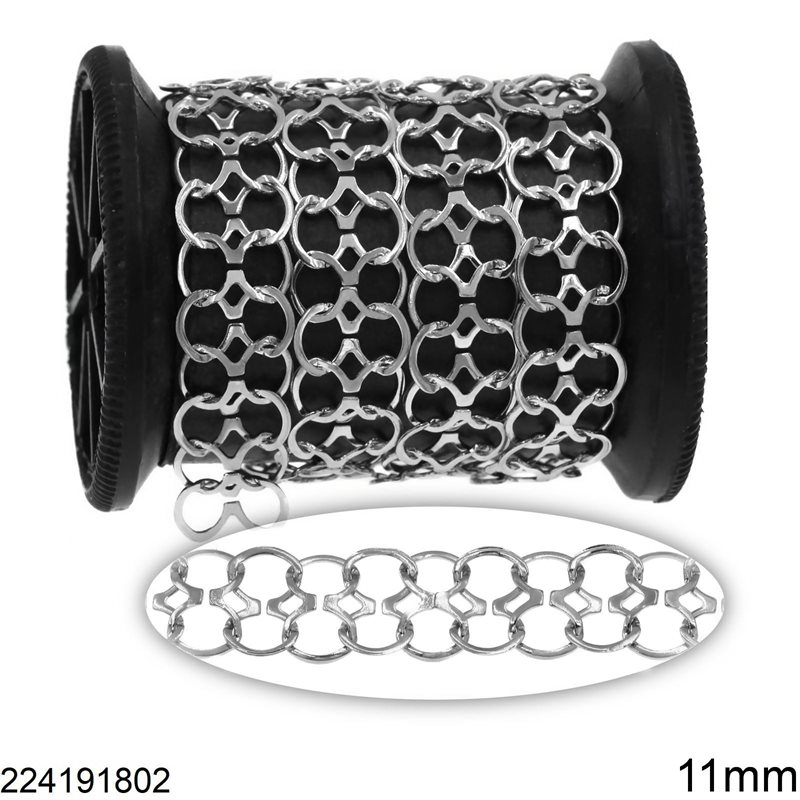 Stainless Steel "8" Link Chain 11mm