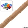 Rubber Rondelle Beads 1x6mm