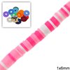 Rubber Rondelle Beads 1x6mm