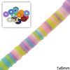 Rubber Rondelle Beads 1x6mm