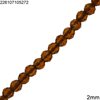 Glass Round Faceted Bead 2mm