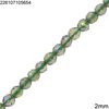 Glass Round Faceted Bead 2mm