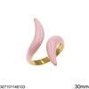 Stainless Steel Ring with Enamel 30mm