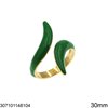 Stainless Steel Ring with Enamel 30mm