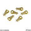 Brass Ear Clip Back Part 20-22mm with Hole