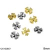 Silver 925 Cross with Stripes Bead 8mm
