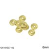 Silver 925 Rondelle Finding with Satin Finish 6mm