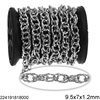 Stainless Steel Twisted Link Chain 8mm with Oval Twisted Link 9.5x7x1.2mm