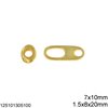 Silver 925 Toggle Clasp 1.5x8x20mm, 7x10mm