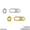 Silver 925 Toggle Clasp 1.5x8x20mm, 7x10mm
