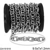 Stainless Steel Twisted Link Chain 8mm with Oval Twisted Link 9.5x7x1.2mm